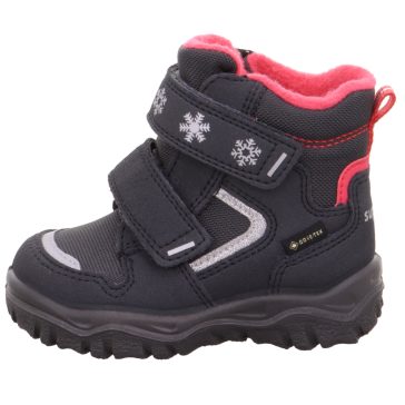 Superfit csizma kislány Husky szürke-pink hópihés