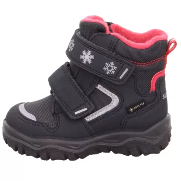 Superfit csizma kislány Husky szürke-pink hópihés