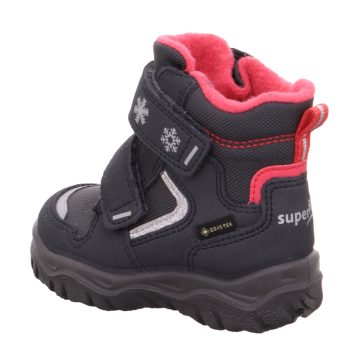 Superfit csizma kislány Husky szürke-pink hópihés