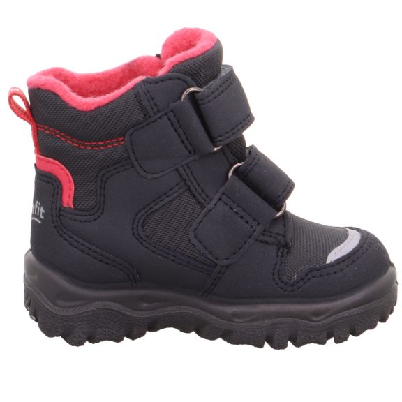 Superfit csizma kislány Husky szürke-pink hópihés