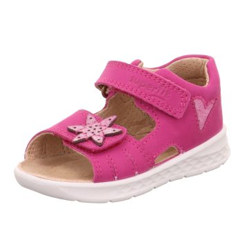 Superfit Lagoon puha baba szandál pink színben, csillag mintával