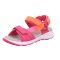 Superfit Criss Cross sportos szandál pink-narancs