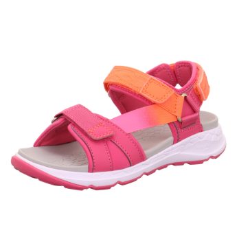 Superfit Criss Cross sportos szandál pink-narancs