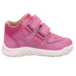 Superfit Whaley nubuk bőr gyerekcipő pink színben csillogós felülettel