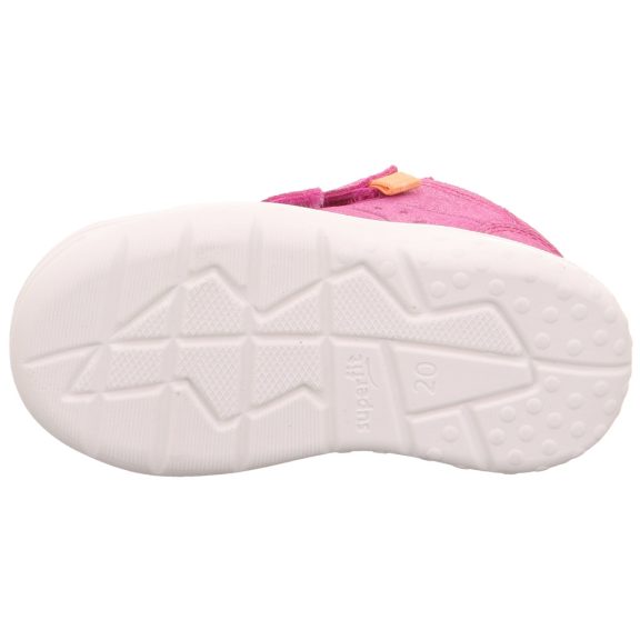 Superfit Whaley nubuk bőr gyerekcipő pink színben csillogós felülettel