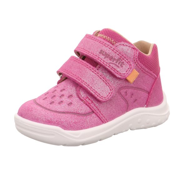 Superfit Whaley nubuk bőr gyerekcipő pink színben csillogós felülettel Superfit Whaley nubuk bőr gyerekcipő pink színben csillogós felülettel