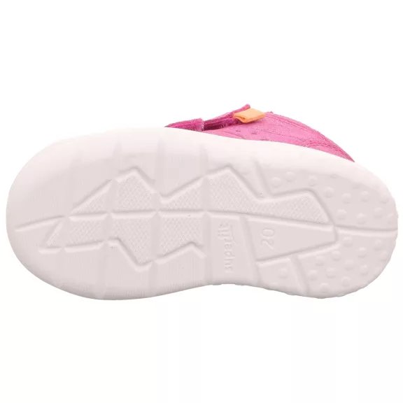 Superfit Whaley nubuk bőr gyerekcipő pink színben csillogós felülettel Superfit Whaley nubuk bőr gyerekcipő pink színben csillogós felülettel