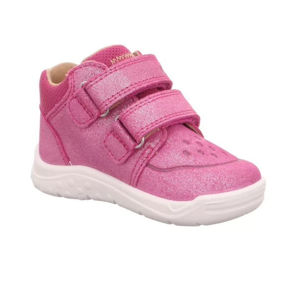 Superfit Whaley nubuk bőr gyerekcipő pink színben csillogós felülettel Superfit Whaley nubuk bőr gyerekcipő pink színben csillogós felülettel