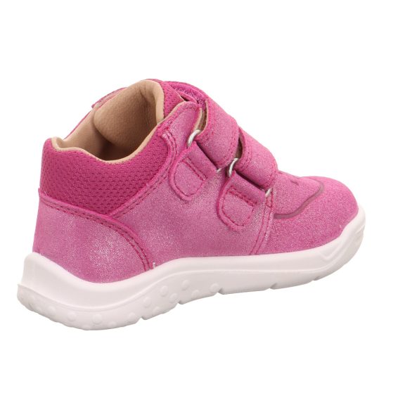 Superfit Whaley nubuk bőr gyerekcipő pink színben csillogós felülettel Superfit Whaley nubuk bőr gyerekcipő pink színben csillogós felülettel