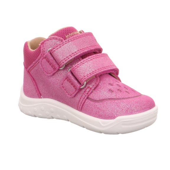 Superfit Whaley nubuk bőr gyerekcipő pink színben csillogós felülettel Superfit Whaley nubuk bőr gyerekcipő pink színben csillogós felülettel