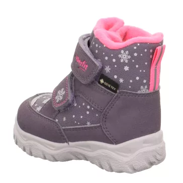 Husky Superfit téli bundás csizma lila-pink
