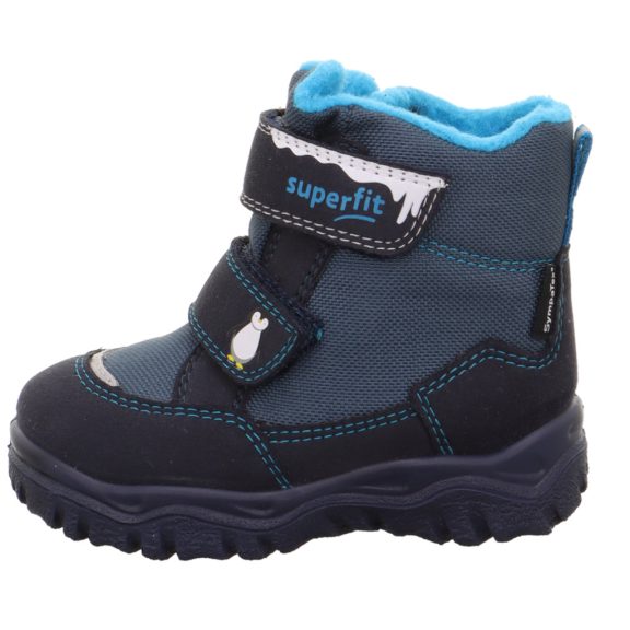 Husky Superfit téli bundás kisfiú csizma pingvines