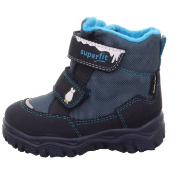 Superfit Husky téli bundás kisfiú csizma pingvines