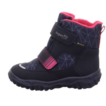 Husky Superfit téli bundás csizma sötétkék-pink