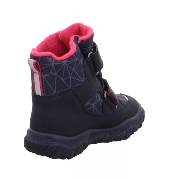 Husky Superfit téli bundás csizma sötétkék-pink