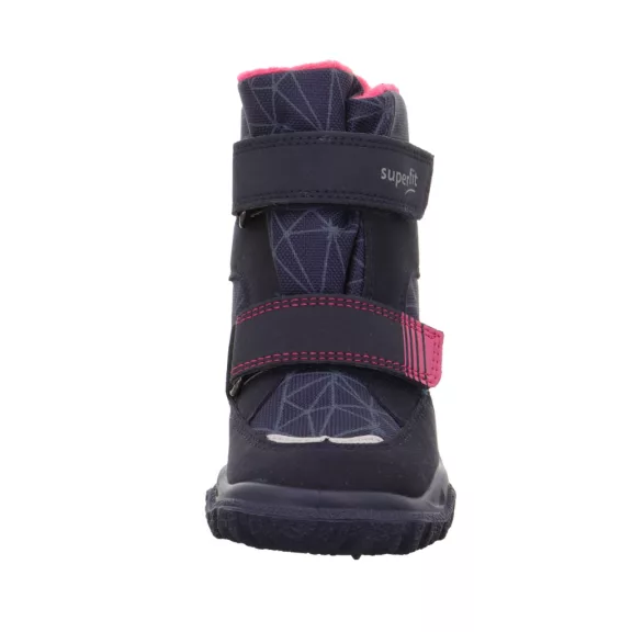 Husky Superfit téli bundás csizma sötétkék-pink