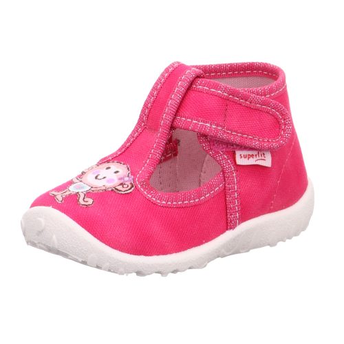 Pink, majmocskás Superfit Spotty vászoncipő