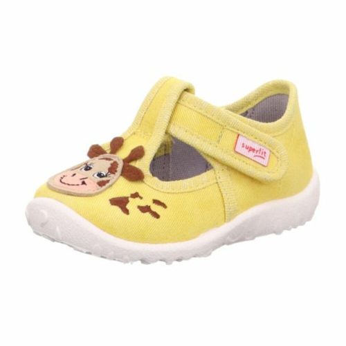 Sárga zsiráfos unisex Superfit Spotty vászoncipő