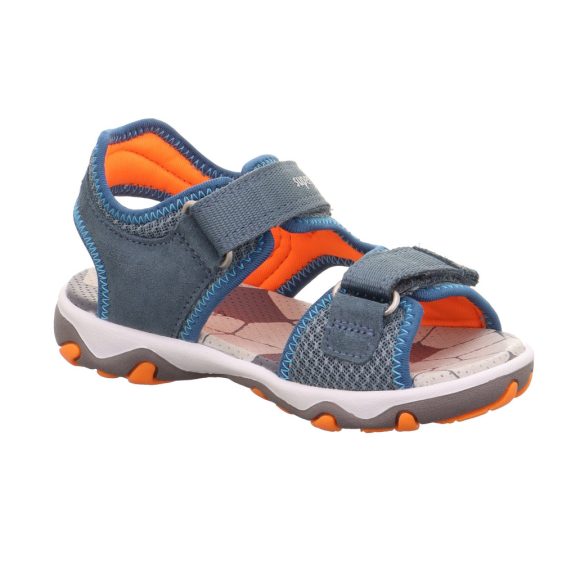 Superfit Mike3 sportos szandál foci labdával kék-neon narancssárga strapabíró modell