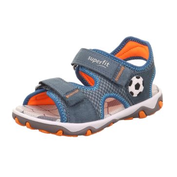 Superfit Mike3 sportos szandál foci labdával kék-neon narancssárga strapabíró modell