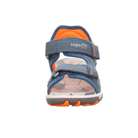 Superfit Mike3 sportos szandál foci labdával kék-neon narancssárga strapabíró modell