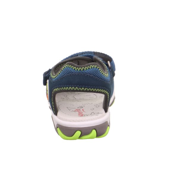 Superfit Mike3 sportos szandál focis íránytűs emblémával kék-neon sárga strapabíró modell Superfit Mike3 sportos szandál focis íránytűs emblémával kék-neon sárga strapabíró modell