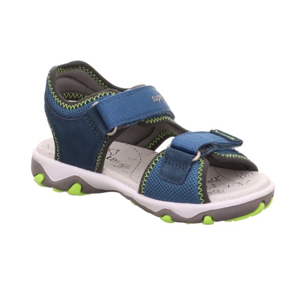Superfit Mike3 sportos szandál focis íránytűs emblémával kék-neon sárga strapabíró modell Superfit Mike3 sportos szandál focis íránytűs emblémával kék-neon sárga strapabíró modell
