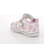 Primigi kislány zárt orrú baba szandál fehér alapon rózsaszín apróvirág mintával