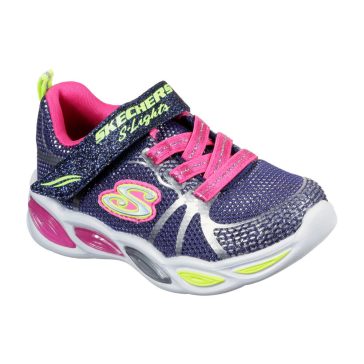 Skechers Shimmer Beems kislány világító cipő sötétkék-ezüst