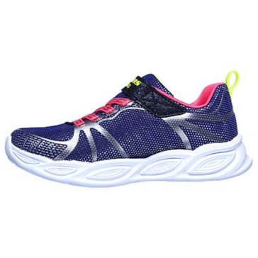 Skechers Shimmer Beems kislány világító cipő sötétkék-ezüst