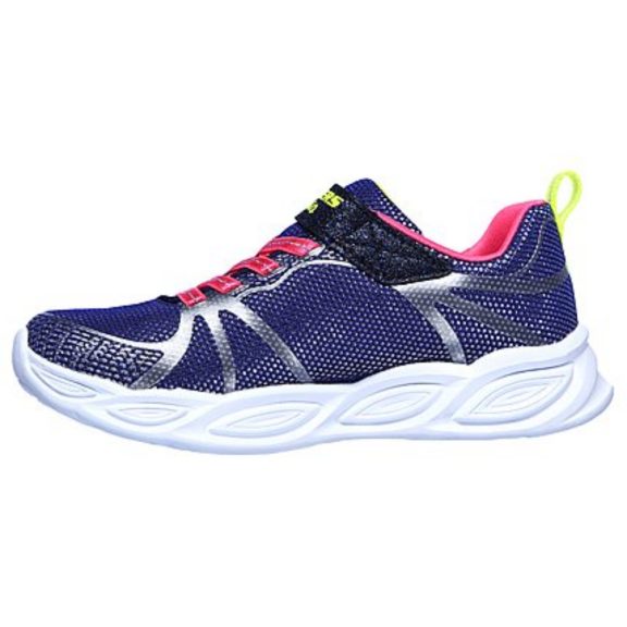 Skechers Shimmer Beems kislány világító cipő sötétkék-ezüst