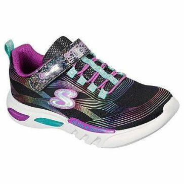 Skechers világító talpú kislány gyerek cipő szivárvány színben