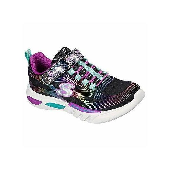 Skechers világító talpú kislány gyerek cipő szivárvány színben