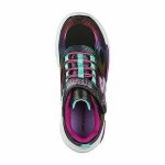 Skechers világító talpú kislány gyerek cipő szivárvány színben