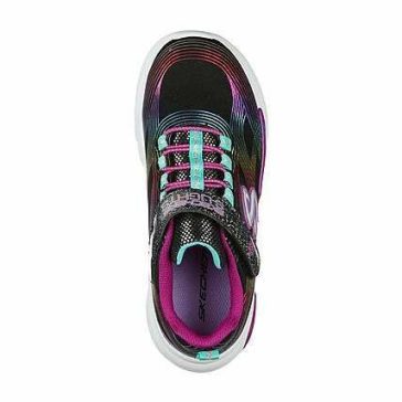 Skechers világító talpú kislány gyerek cipő szivárvány színben