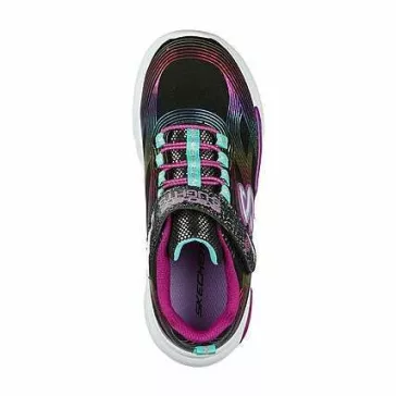 Skechers világító talpú kislány gyerek cipő szivárvány színben