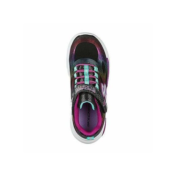 Skechers világító talpú kislány gyerek cipő szivárvány színben