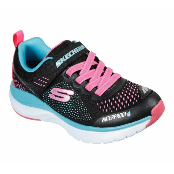 Skechers kislány vízálló cipő ultra groove fekete-pink