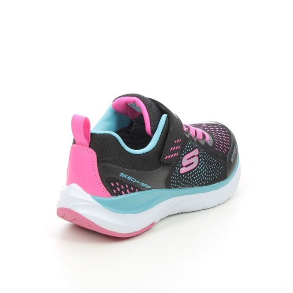 Skechers kislány vízálló cipő ultra groove fekete-pink