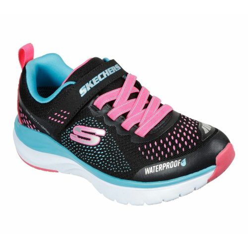 Skechers kislány vízálló cipő ultra groove fekete-pink