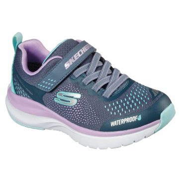   Skechers Ultra Groove vízálló gyerek sportcipő szürke-lila