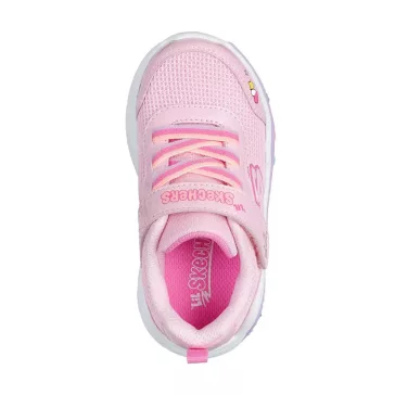 Skechers kislány sportcipő rózsaszínben cuki csajos mintákkal