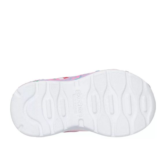 Skechers kislány sportcipő rózsaszínben cuki csajos mintákkal
