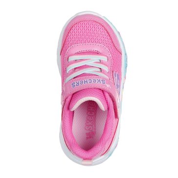 Skechers kislány sportcipő rózsaszínben cuki csajos mintákkal