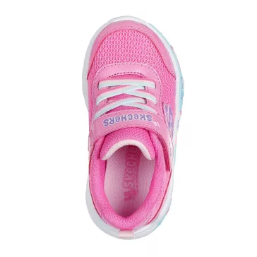 Skechers kislány sportcipő rózsaszínben cuki csajos mintákkal
