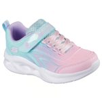 Skechers gyerek cipő Sola Glow türkiz-rózsaszín