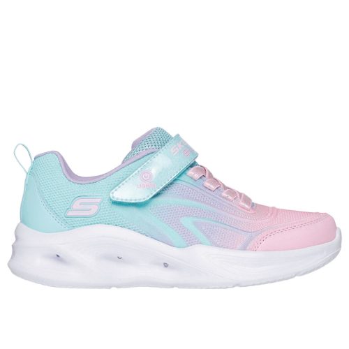 Skechers gyerek cipő Sola Glow türkiz-rózsaszín