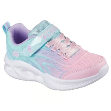 Skechers gyerek cipő Sola Glow türkiz-rózsaszín