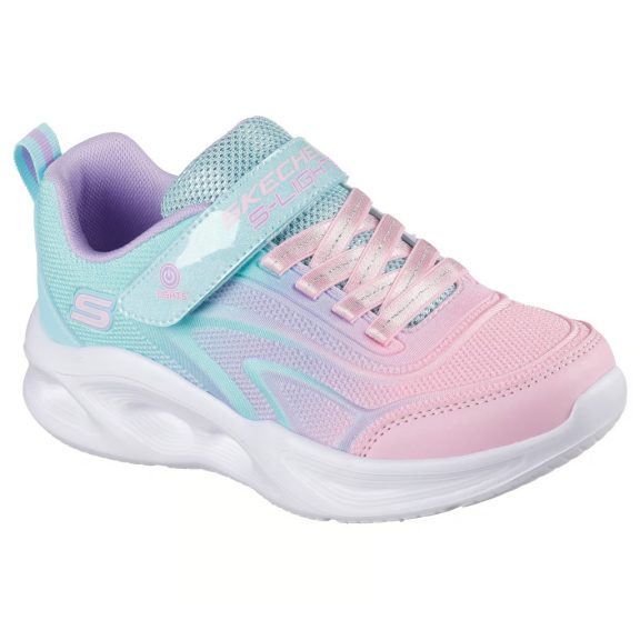 Skechers gyerek cipő Sola Glow türkiz-rózsaszín