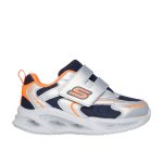 Skechers gyerek cipő Meteor-Lights Glow-Strider baby ezüst